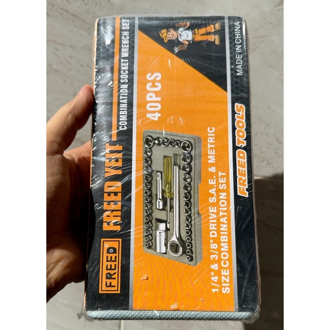ست بکس 40 پارچه SAE و Metric با جعبه حمل