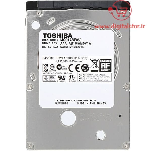 هارد دیسک اینترنال 2.5 اینچی توشیبا مدل D T01ABD050V ظرفیت 500 گیگابایت