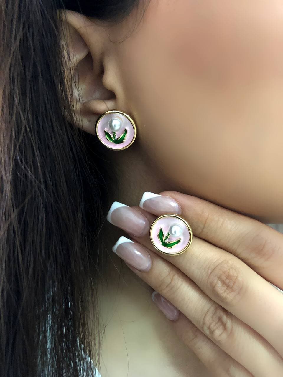 گوشواره میناکاری کد 2046