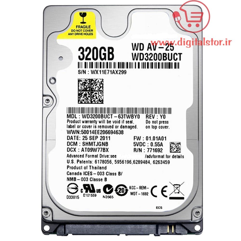 هارد اینترنال مدل WD3200BUCT ظرفیت 320 گیگابایت