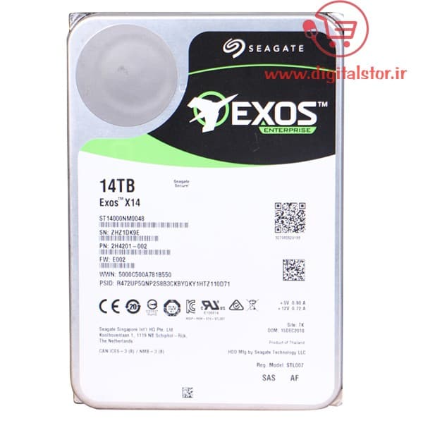 هارددیسک اینترنال سیگیت مدل ST14000NM0048 Enterprise ظرفیت 14 ترابایت