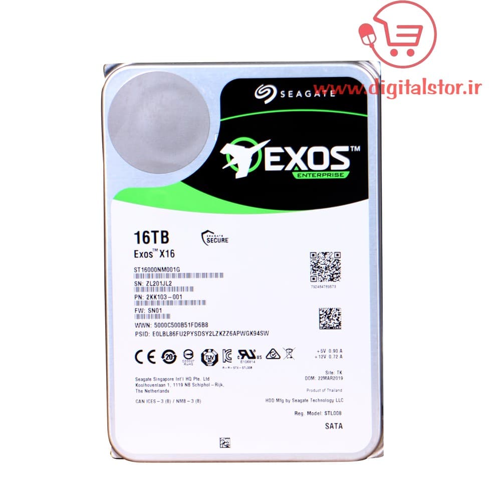 هارددیسک اینترنال سیگیت مدل ST16000NM001G Enterprise ظرفیت 16 ترابایت