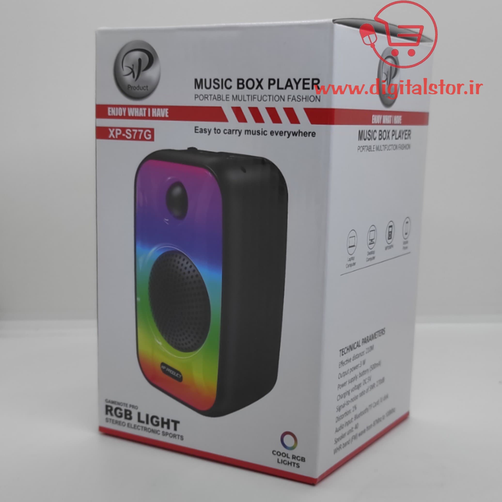 اسپیکر بلوتوثی ایکس پی-پروداکت مدل XP_77 — تصویر ۳