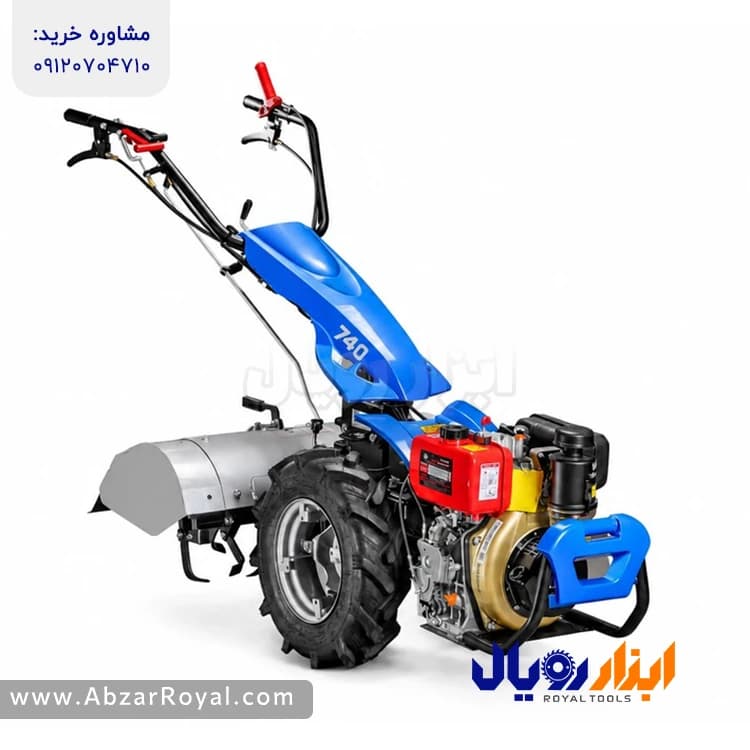 تراکتور دوچرخ BCS-SKN 740D موتور 10 اسب استارتی