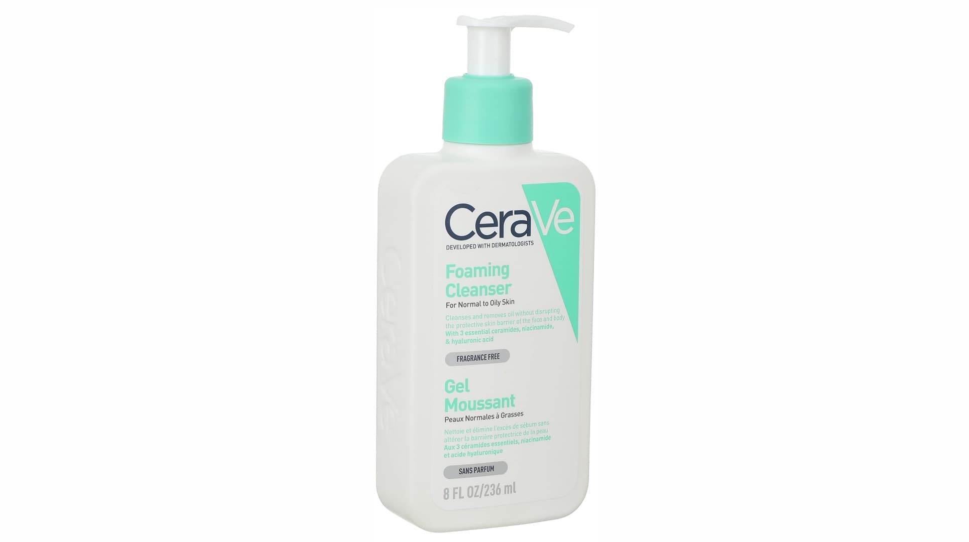 فوم شستشو و آبرسان مناسب پوست نرمال و چرب سراوی CERAVE