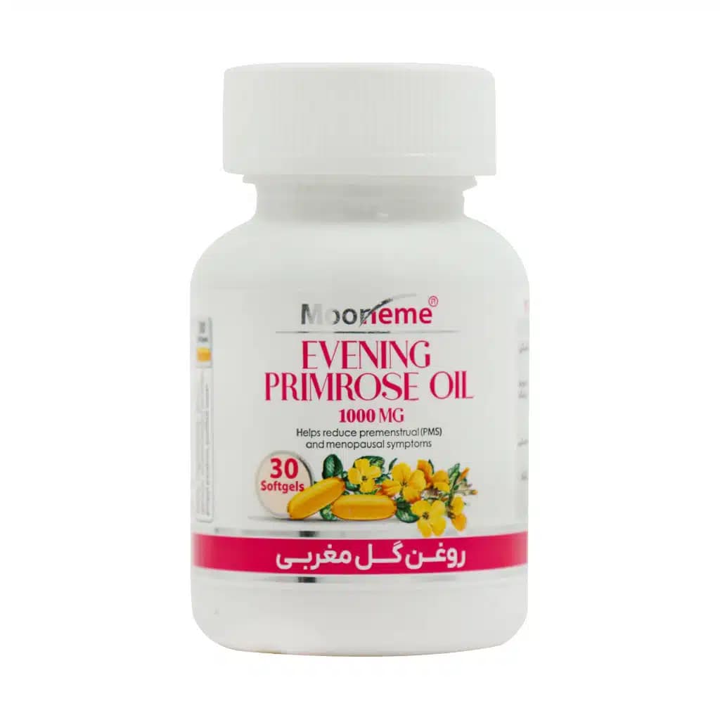 سافت ژل روغن گل مغربی 1000 میلی گرم مونم اکسیر آفرین آریا 30 عدد — تصویر ۴