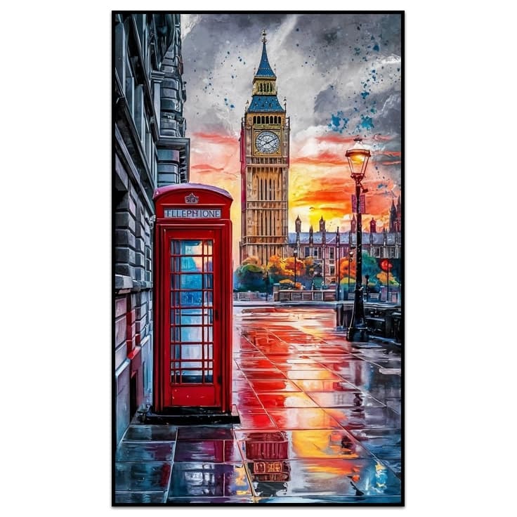کیت نقاشی الماسی بزرگسال غروب لندن