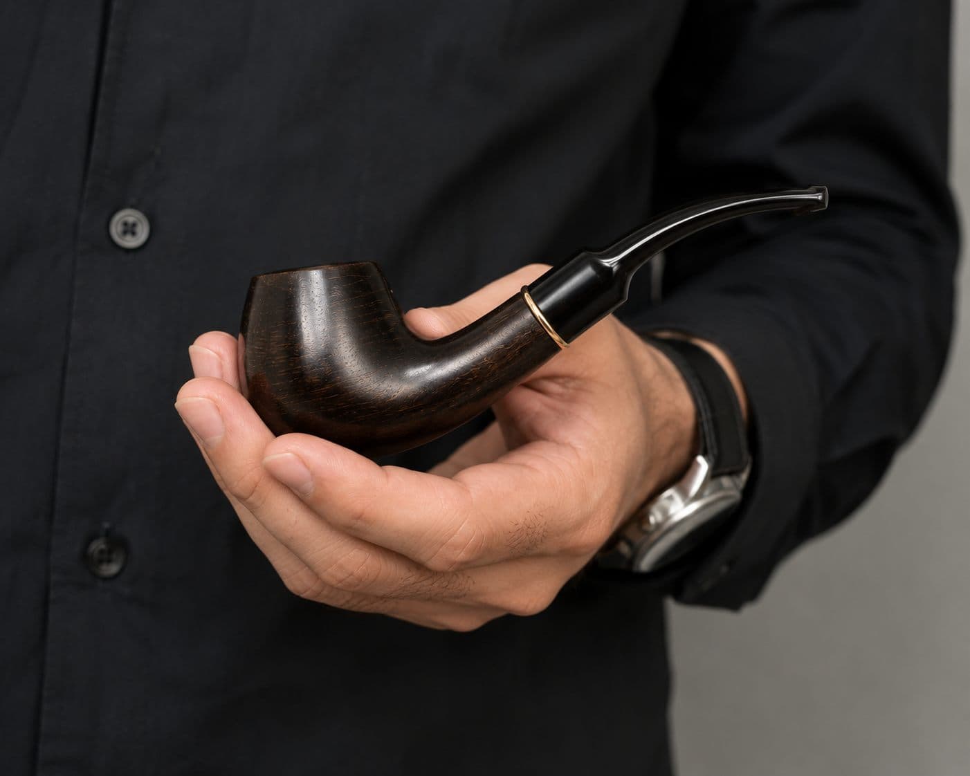پیپ کلاسیک چوبی Mr Flask — تصویر ۴