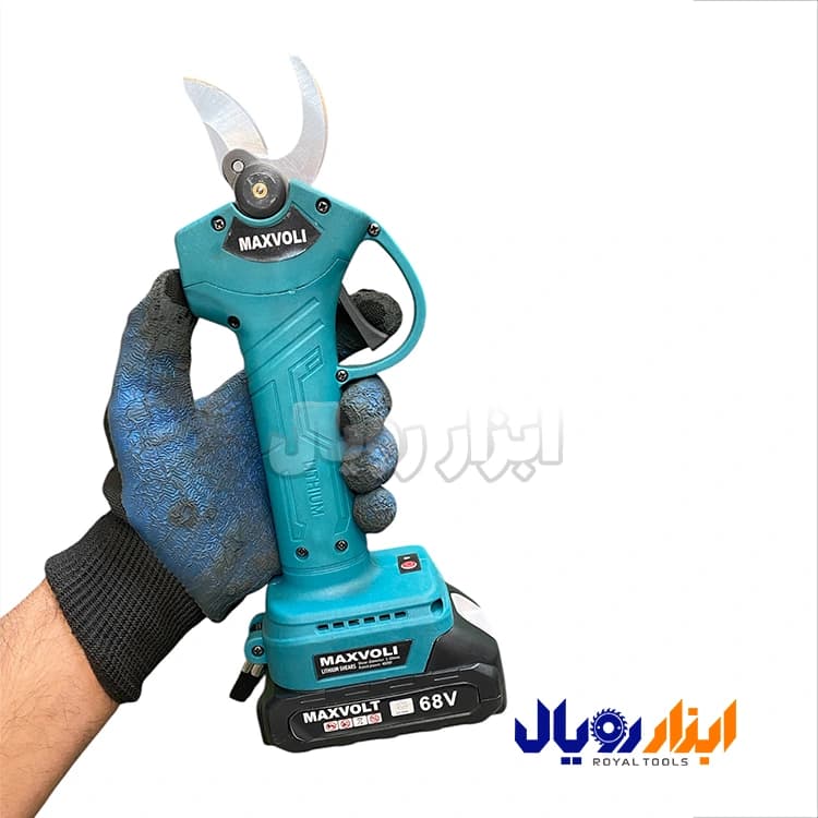 قیچی باغبانی شارژی دو باطری MAXVOLI