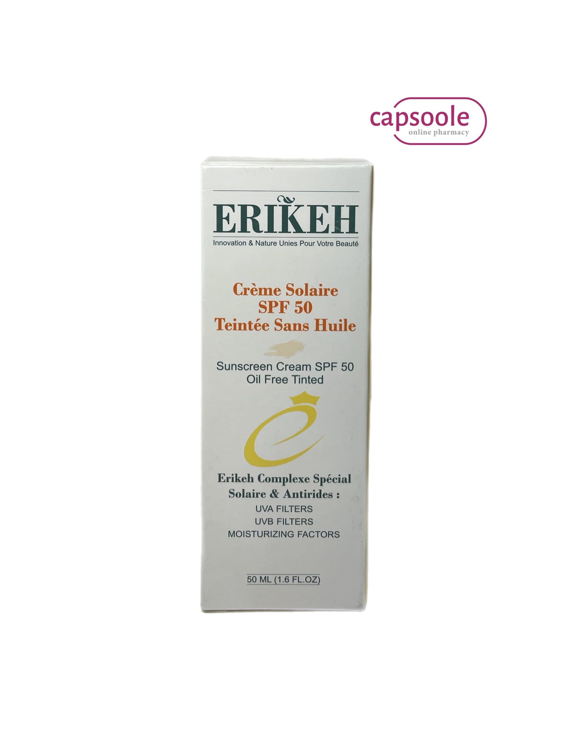 فلوئید ضدآفتاب بژ طبیعی و فاقد چربی spf50 اریکه