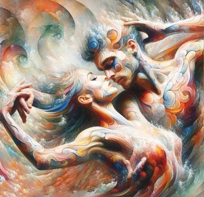 کیت نقاشی الماسی بزرگسال رقص امواج