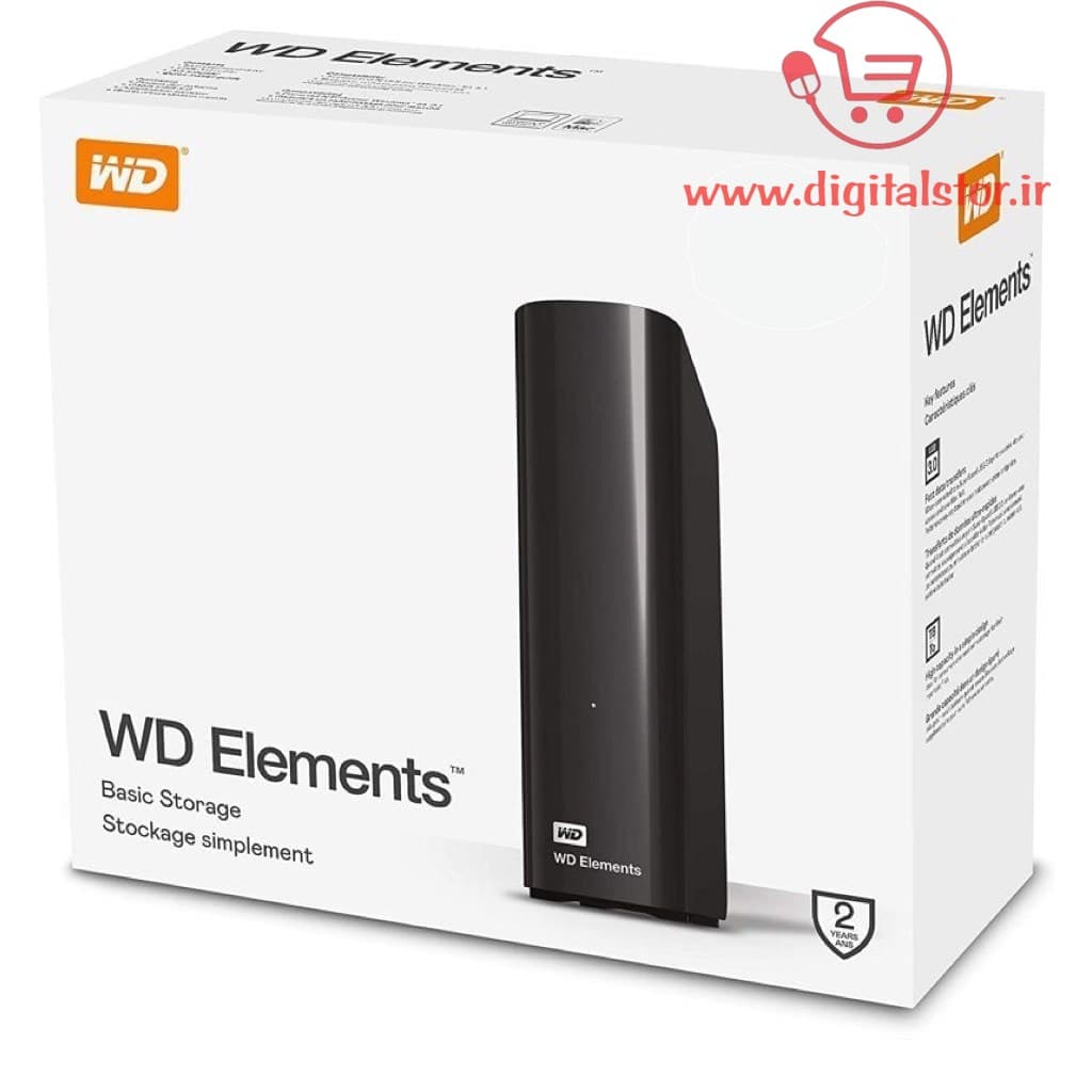 هارد اکسترنال وسترن دیجیتال مدل WD Elements Desktop ظرفیت 10 ترابایت USB3
