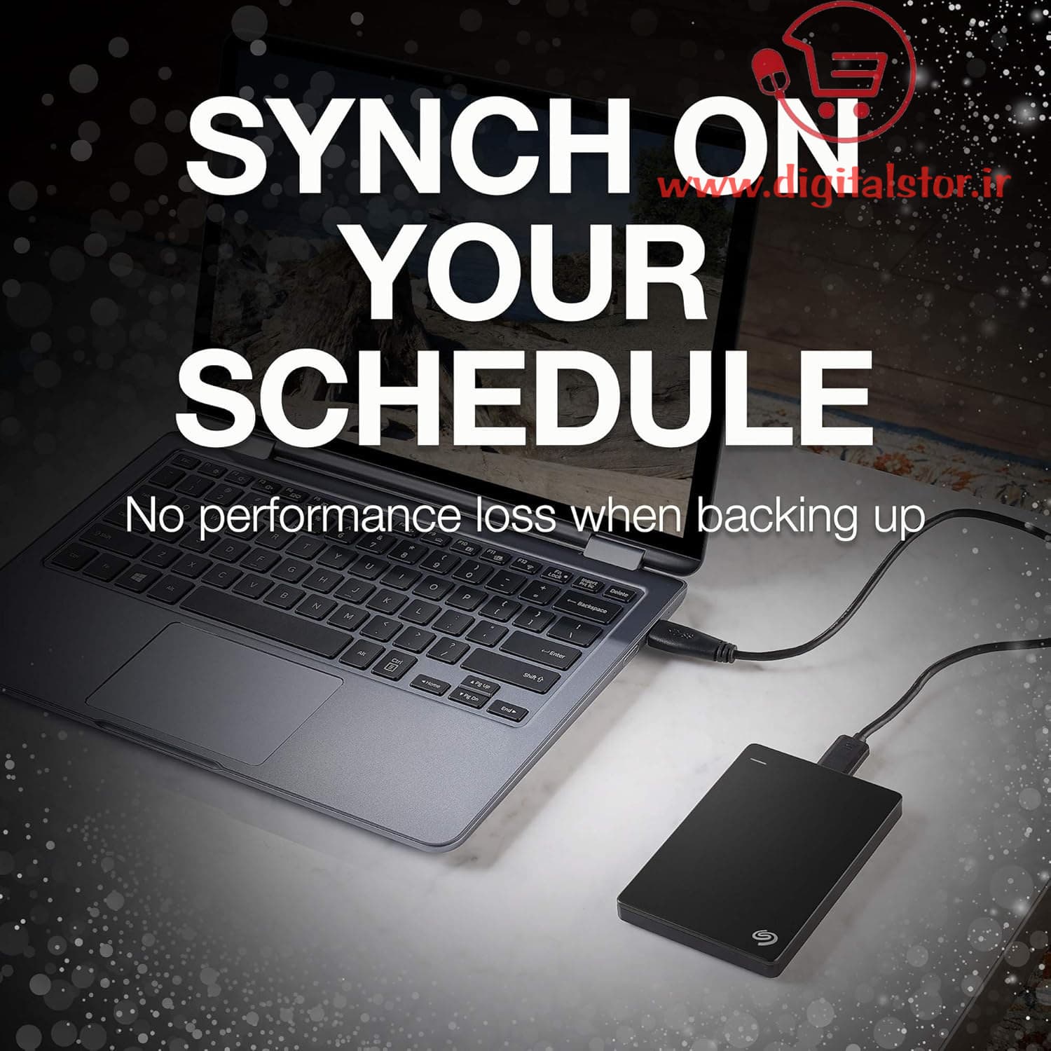 هارد اکسترنال سیگیت Backup Plus ظرفیت ۵۰۰ گیگابایت USB 3 قابل حمل Slim — تصویر ۶
