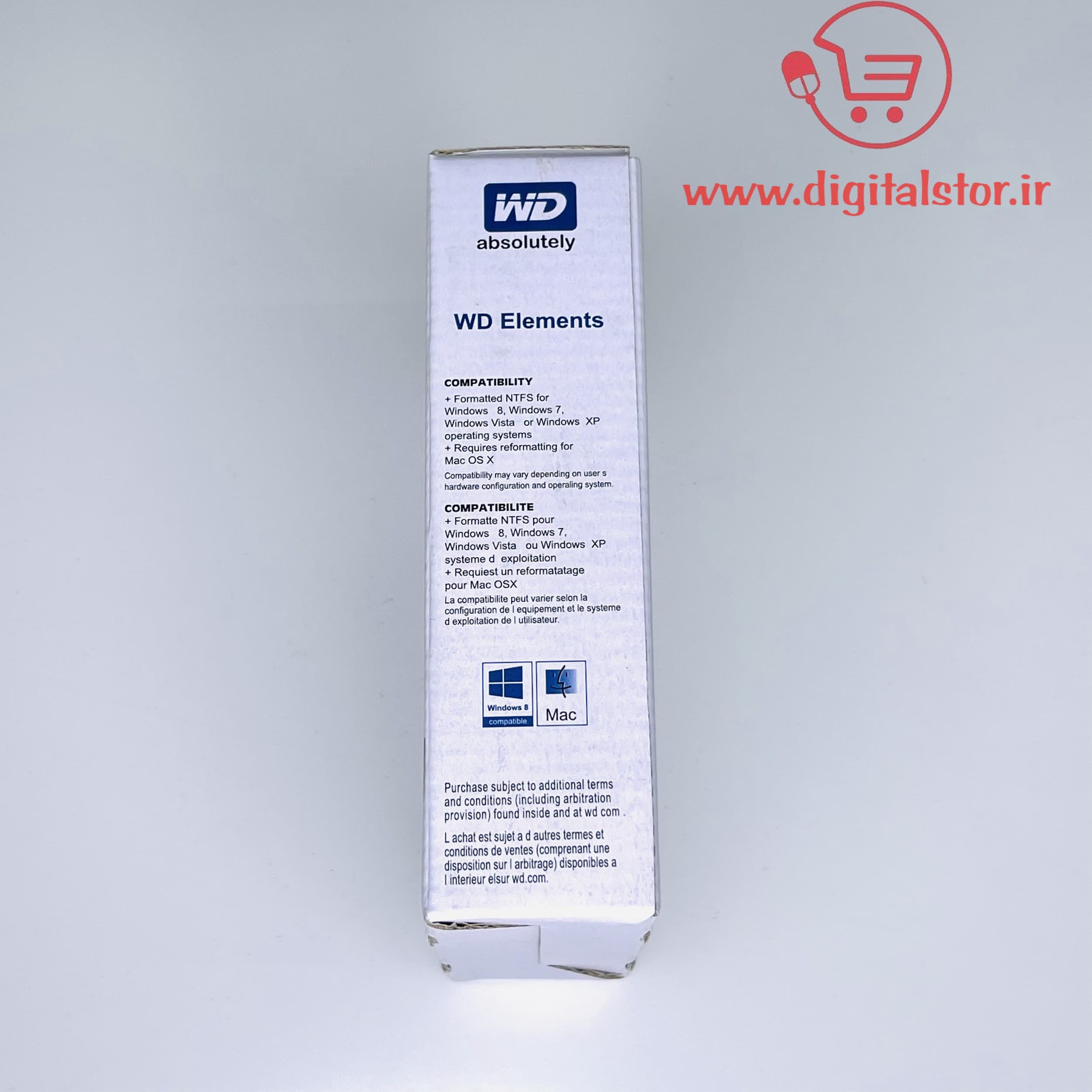 هارد اکسترنال WD Elements ظرفیت ۷۵۰ گیگابایت قابل حمل USB 3.0 نو — تصویر ۵