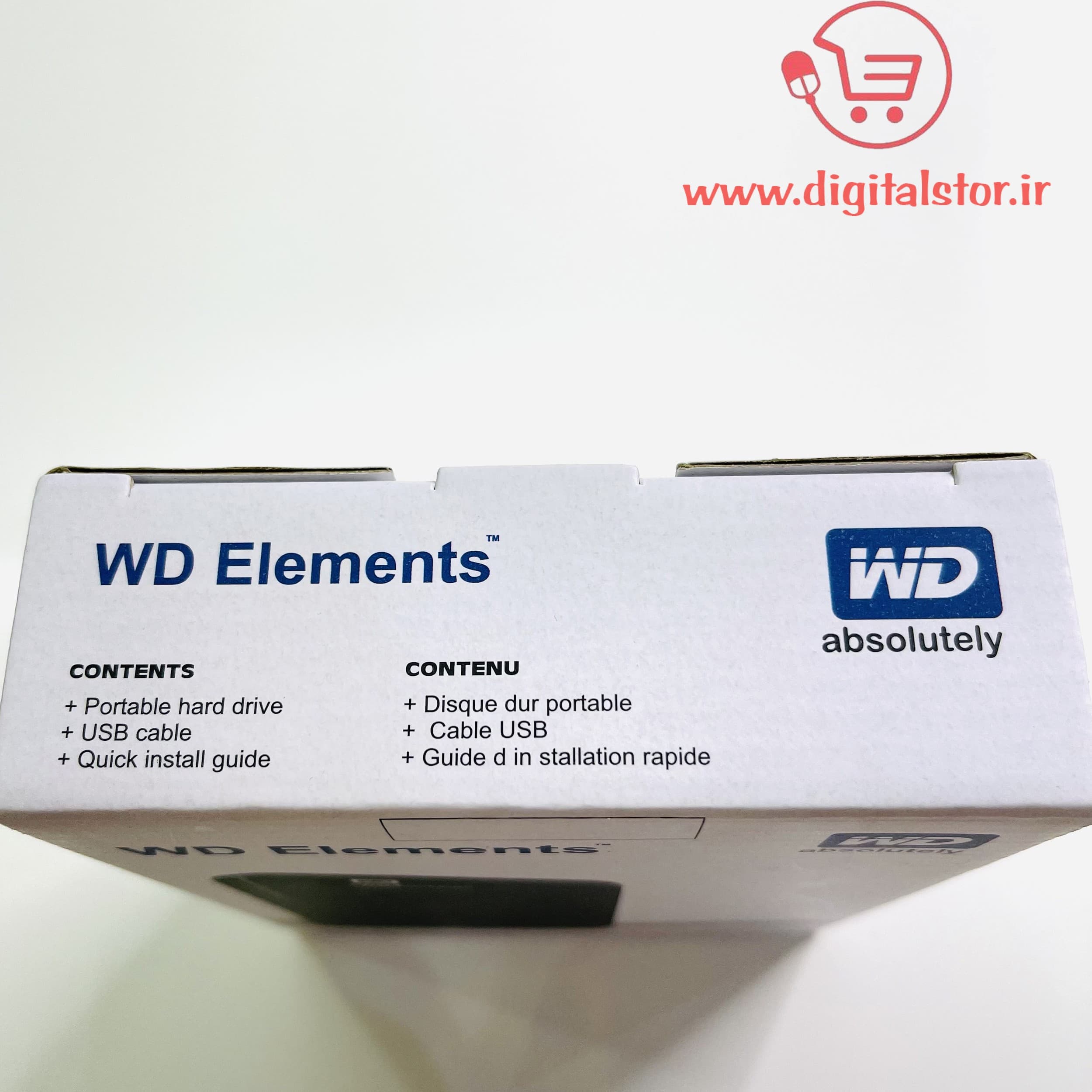 هارد اکسترنال WD Elements ظرفیت ۷۵۰ گیگابایت قابل حمل USB 3.0 نو — تصویر ۶