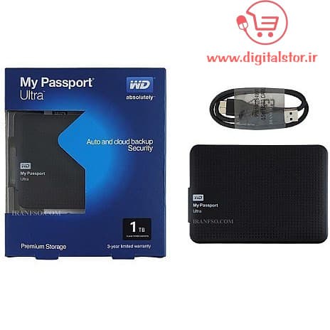 باکس اکسترنال هارد وسترن دیجیتال My Passport Ultra قابل حمل USB-3