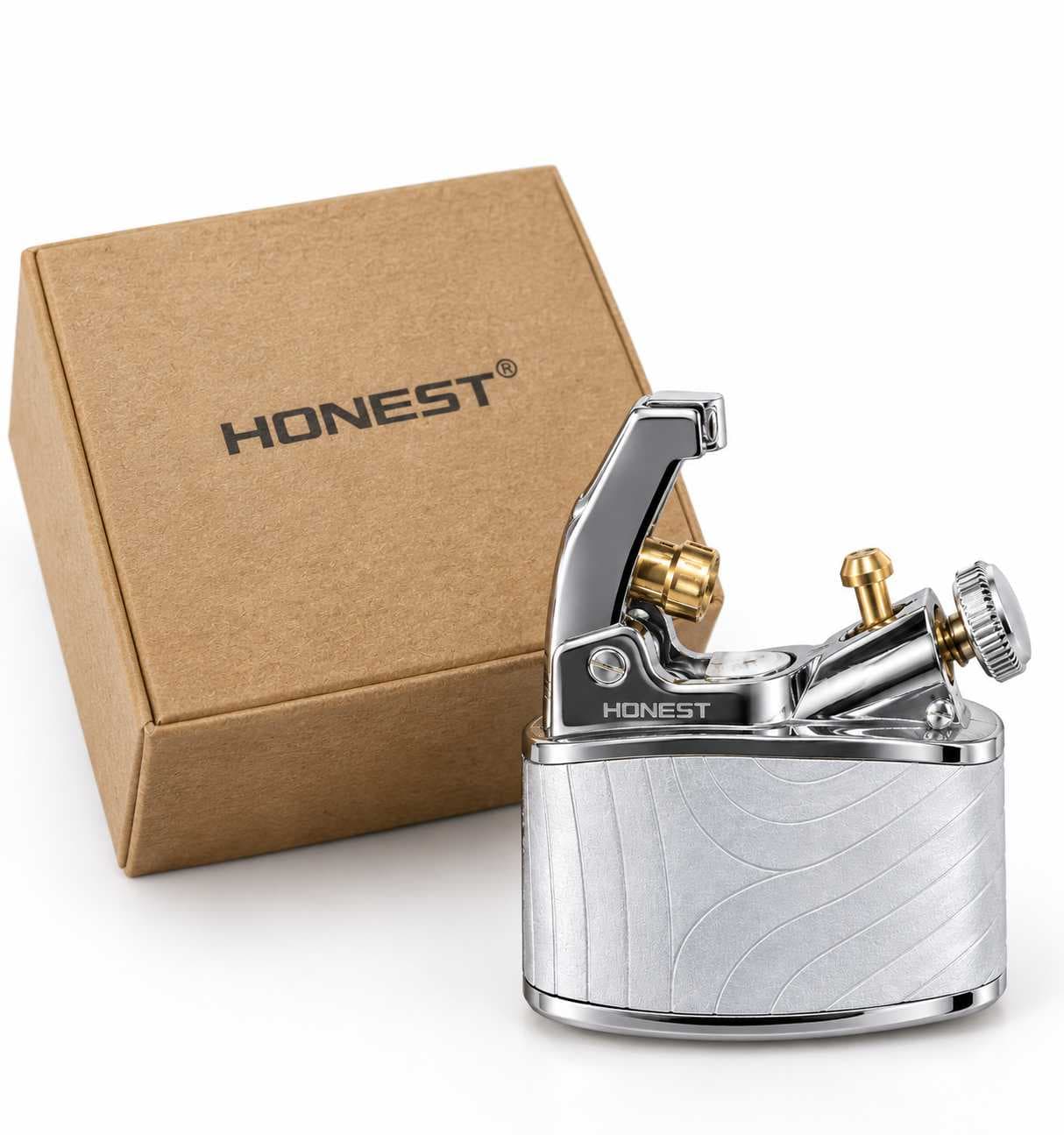 فندک چرمی بنزینی هانست Honest کد H1 — تصویر ۲