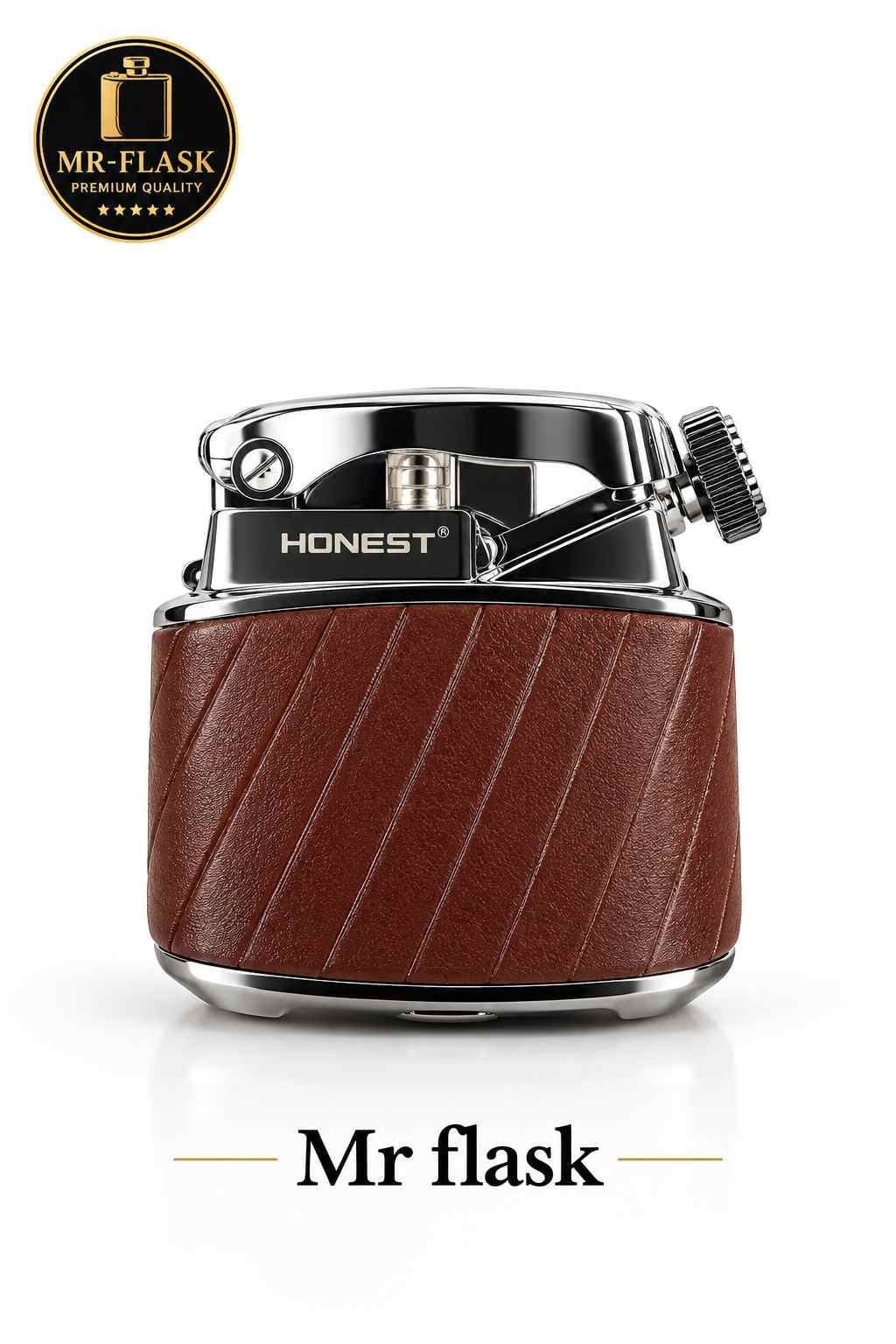 فندک چرمی بنزینی هانست Honest کد H2