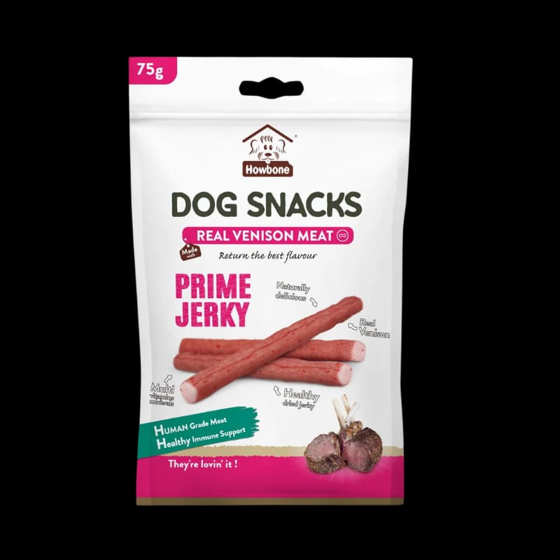 تشویقی مدادی سگ هابون مدل Prime Jerky گوشت گوزن وزن 75 گرم