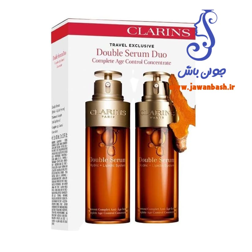 پک 2 عددی سرم جوانساز قوی صورت کلارنس CLARINS مدل Double Seru