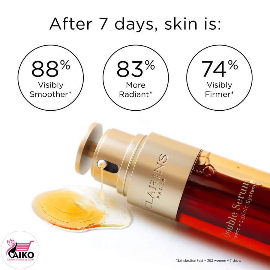 دابل سرم ضد چروک کلارنس CLARINS حجم 50 میل — تصویر ۸