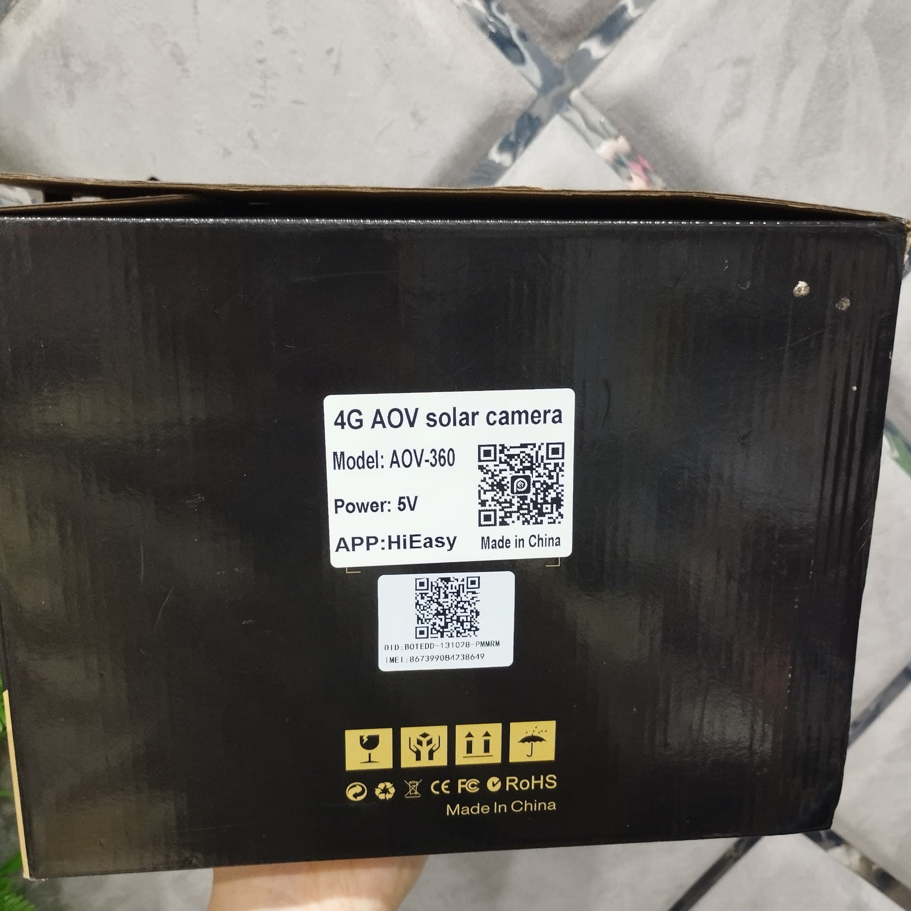 دوربین خورشیدی سیم‌کارتی 4G هوشمند چرخشی مدل AOV-360 با ۴ لنز مجزا و پنل دوگانه سولار (اپلیکیشن HiEasy) — تصویر ۶