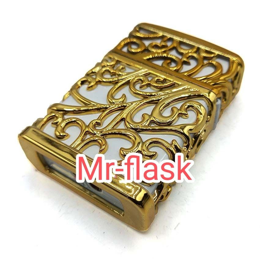 فندک گازی طرح مشبک طلایی