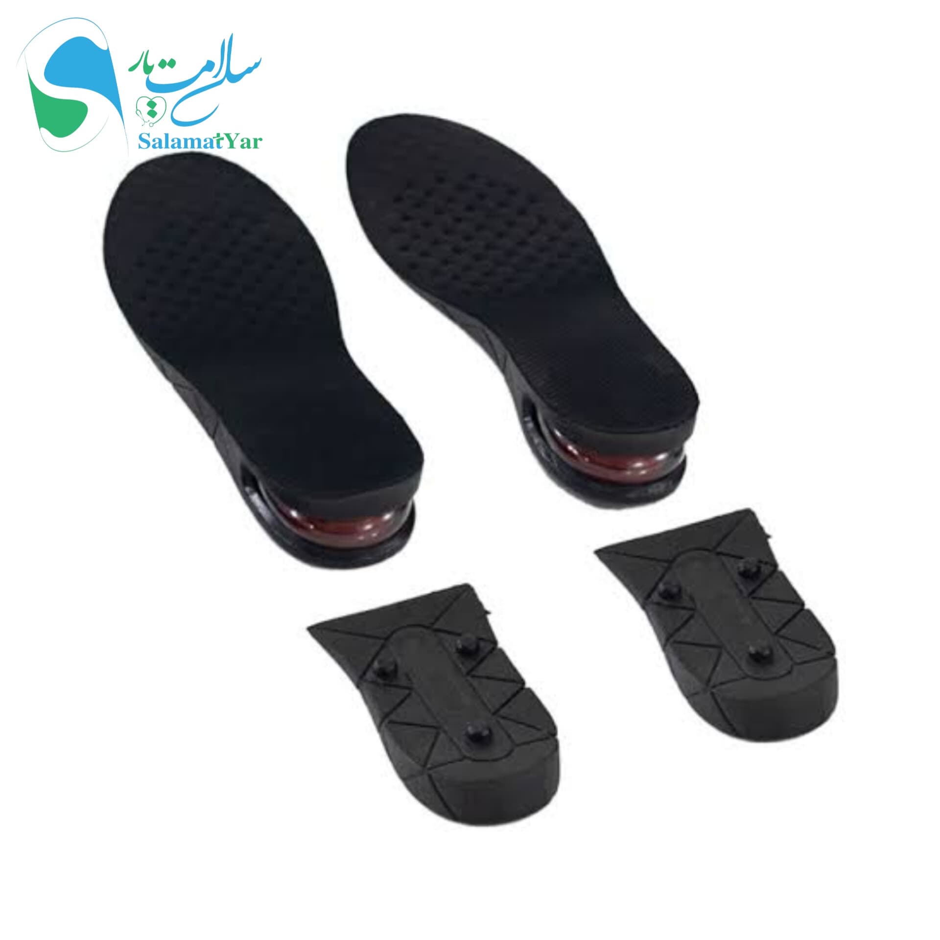 کفی افزایش قد کپسول‌دار (پمپی)4سانتی‌متری(دو لایه) اورجینال و اصلی : تجربه افزایش قد هوشمند و قابل تنظیم