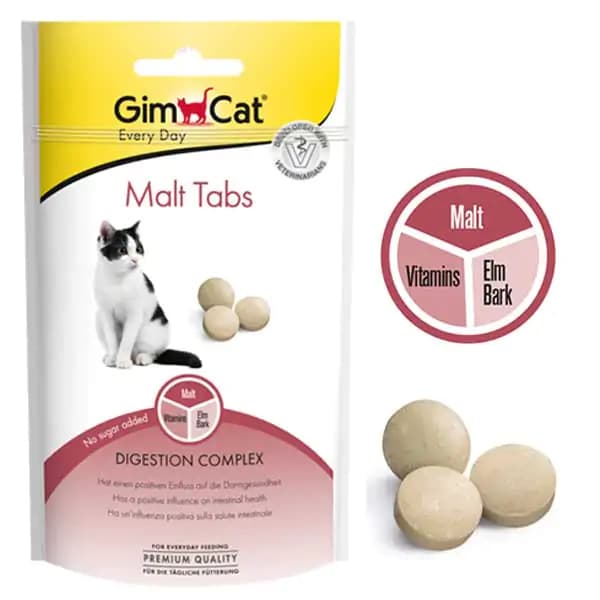 قرص مالت گربه جیم کت مدل Malt Tabs وزن 40 گرم — تصویر ۳