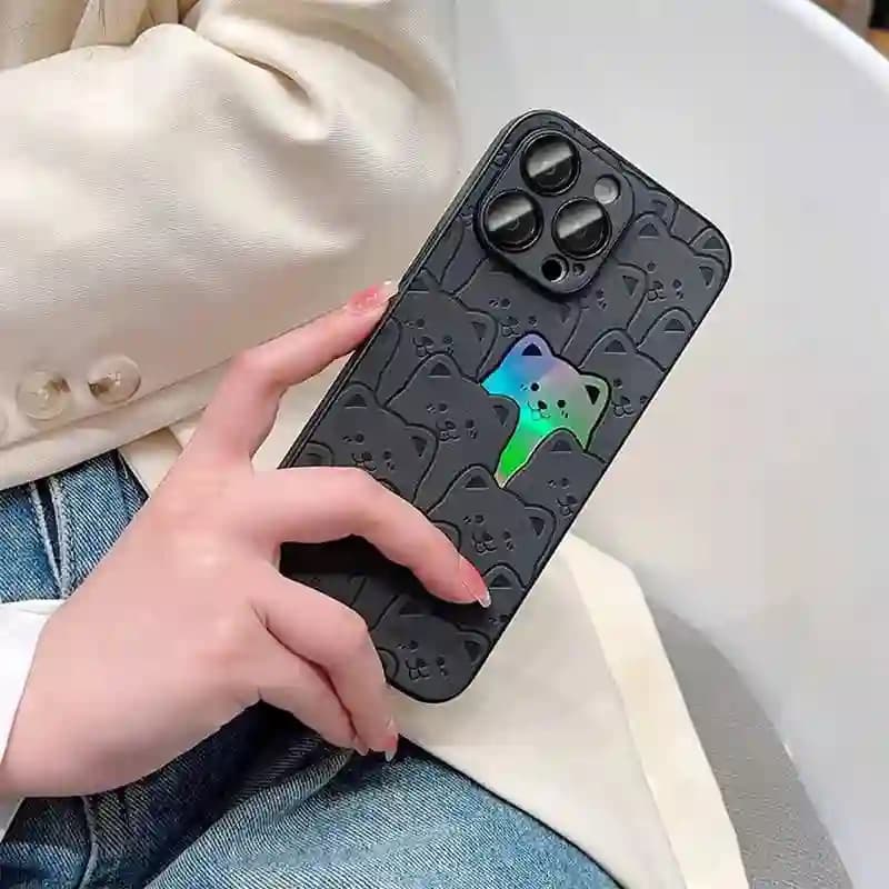 قاب گوشی آیفون 13Pro مدل خرس شابلونی — تصویر ۳