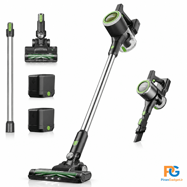 جاروبرقی شارژی یورکا مدل AK7 (بی‌سیم، سبک و کرباسی، مجهز به نمایشگر LED)