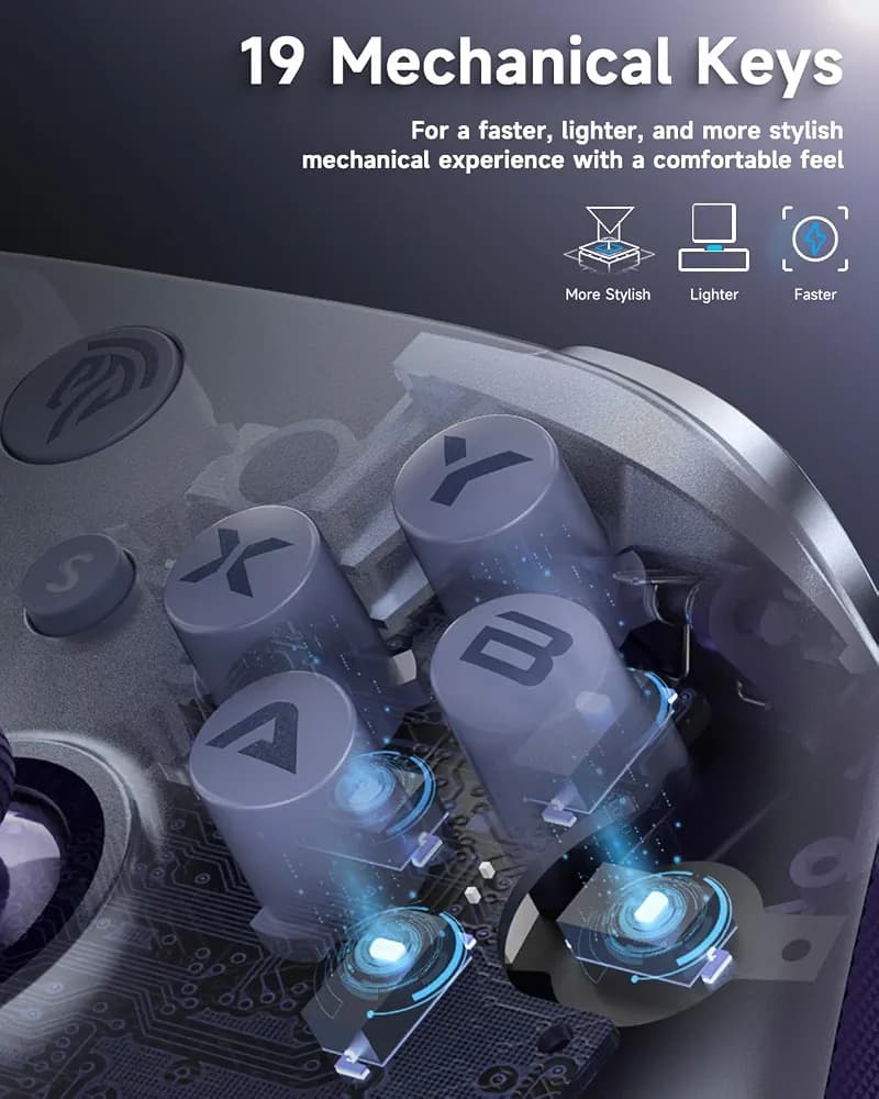 دسته بازی بی‌سیم EasySMX X10 Mechanic Master — تصویر ۵