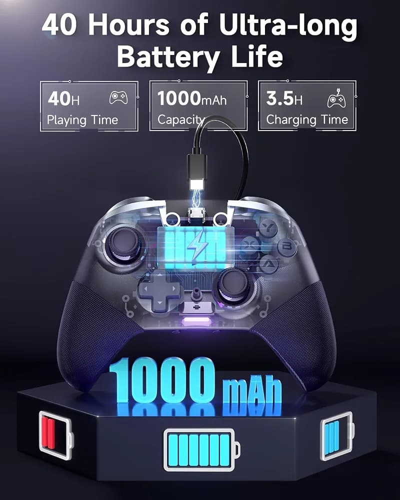 دسته بازی بی‌سیم EasySMX X10 Mechanic Master — تصویر ۶