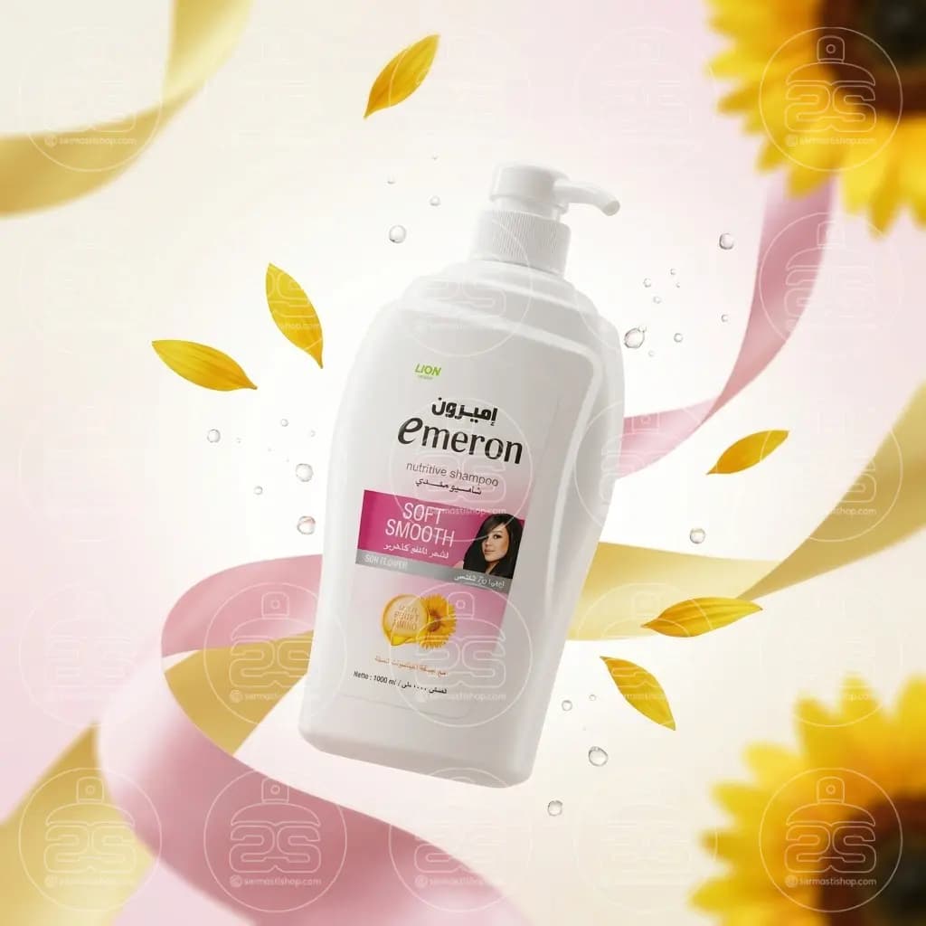 شامپو امرون مدل soft smooth حجم 1000 میل — تصویر ۲
