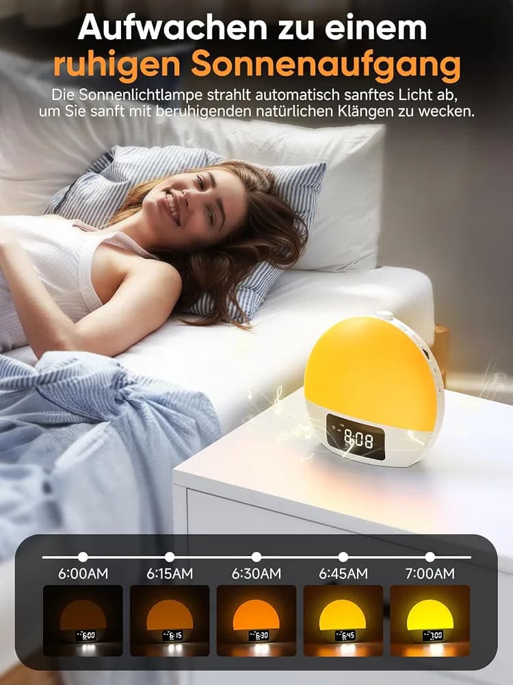 ساعت دیجیتال هوشمند، اسپیکر و چراغ خواب چندمنظوره Foryond — تصویر ۳
