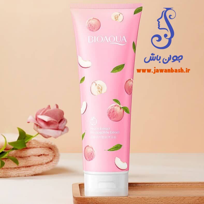 نمک بدن هلو بیواکوا BIOAOUA گرم 250 — تصویر ۲