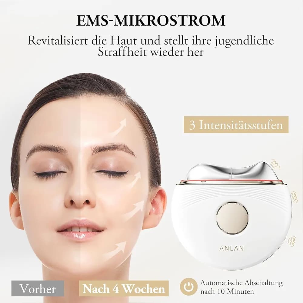 ماساژور صورت برقی ANLAN مدل EMS Gua Sha Electric — تصویر ۳
