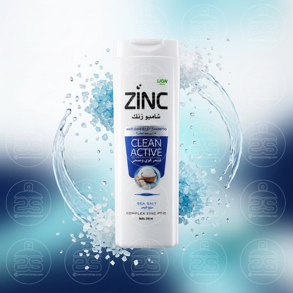 شامپو ضد شوره زینک مدل CLEAN ACTIVE حجم 340 میل