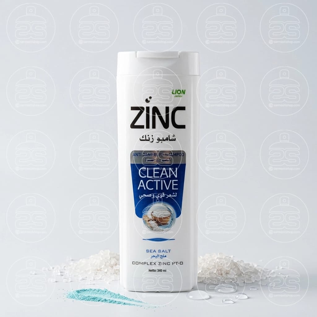 شامپو ضد شوره زینک مدل CLEAN ACTIVE حجم 340 میل — تصویر ۲
