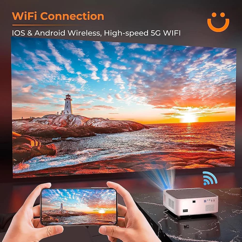 ویدئو پروژکتور یابر مدل Yaber V6 Full HD — تصویر ۴