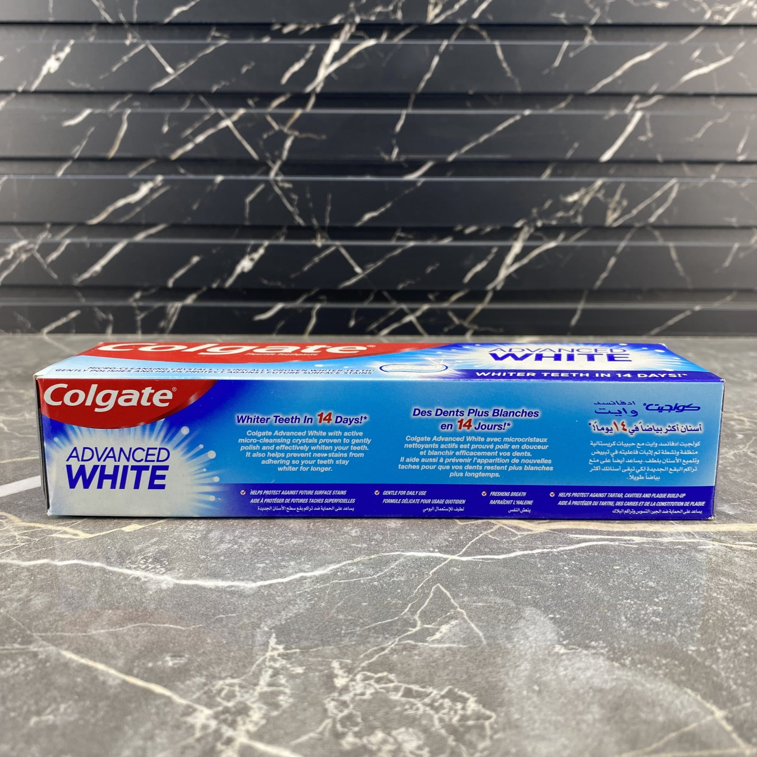 خمیر دندان سفید کننده کلگیت مدل Advanced WHITE حجم 100 میل — تصویر ۳