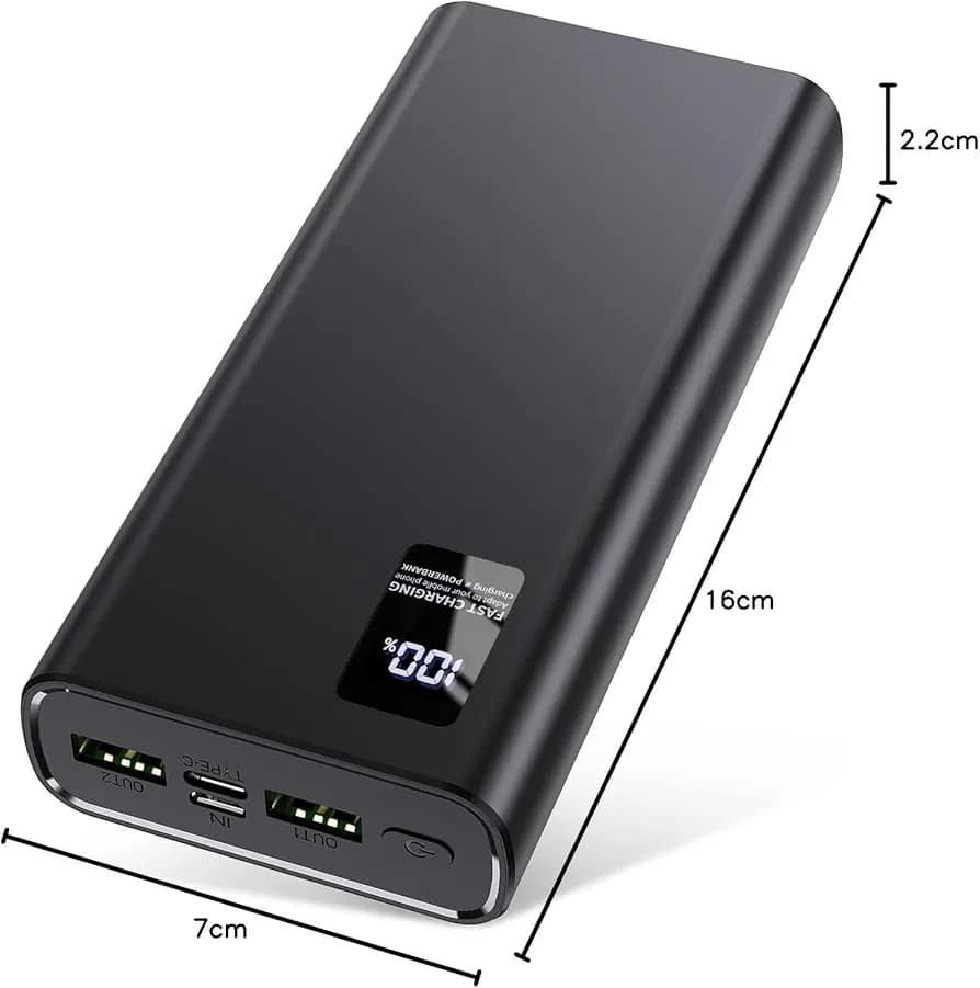 پاوربانک ۲۴۰۰۰ میلی‌آمپرساعت هگانوس مدل hganus XHC-ZT02-PW — تصویر ۸