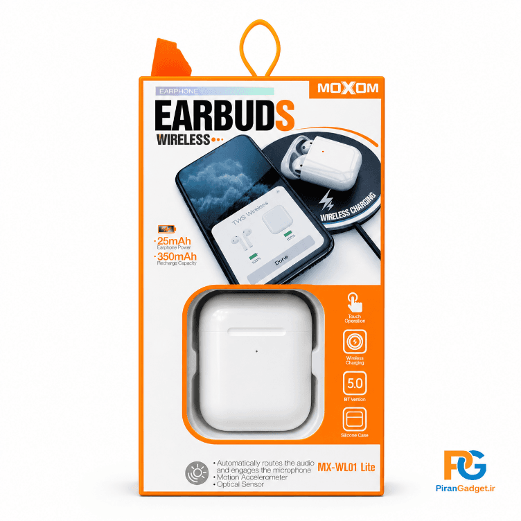 هندزفری بلوتوثی موکسوم مدل MX-WL01 Lite سری Earbuds TWS