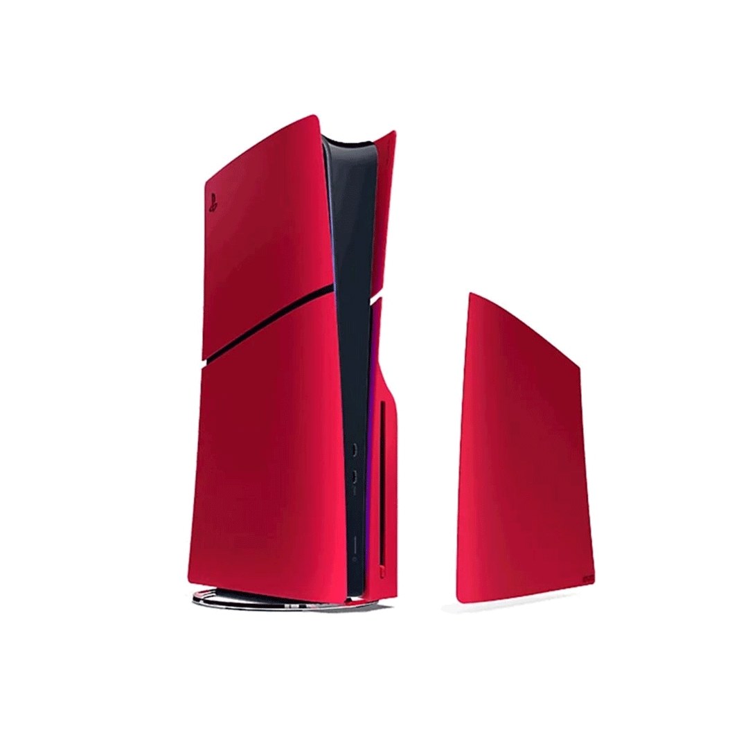 فیس پلیت PS5 slim رنگ قرمز متالیک -اورجینال