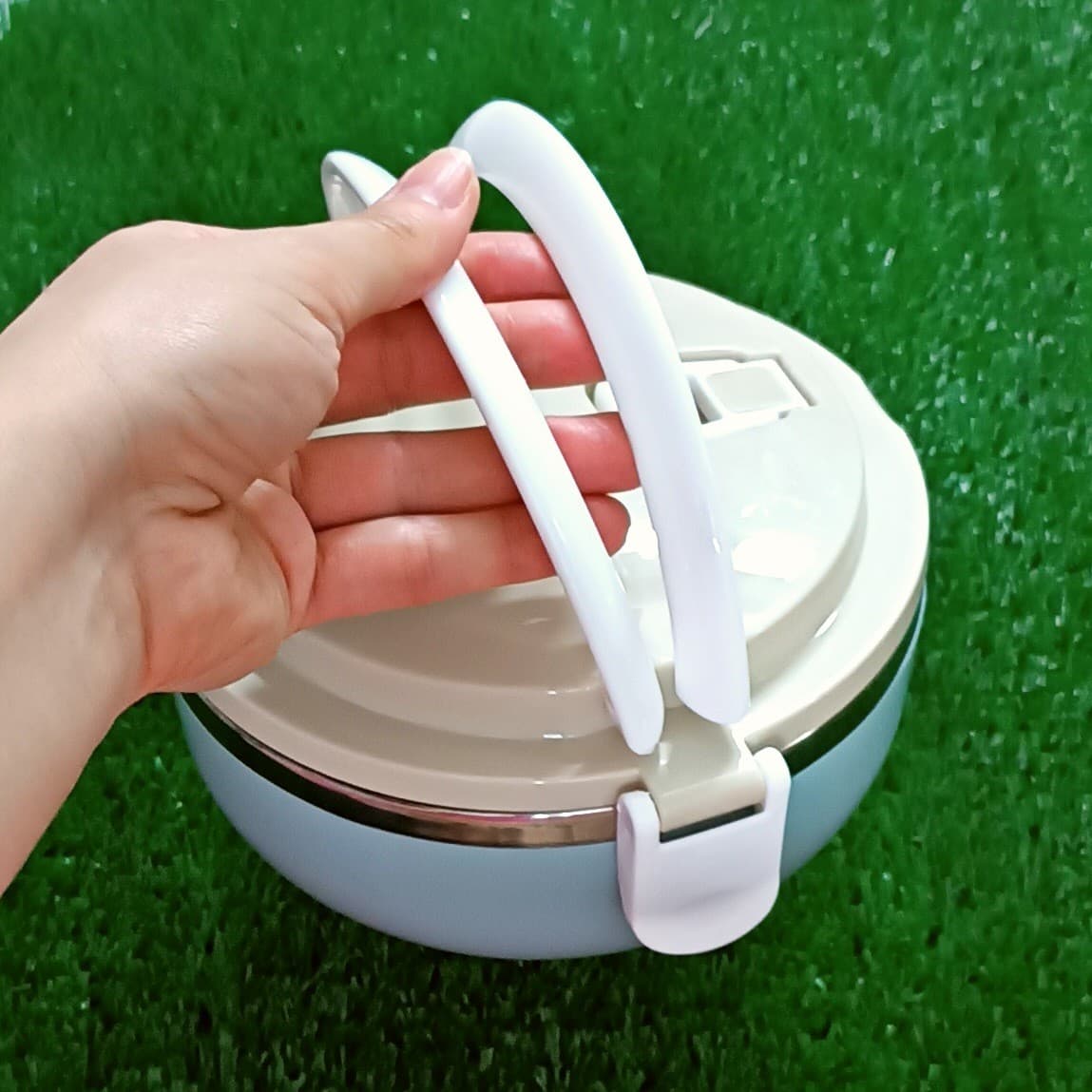 ظرف غذا داخل استیل دسته دار Lunch Box — تصویر ۴