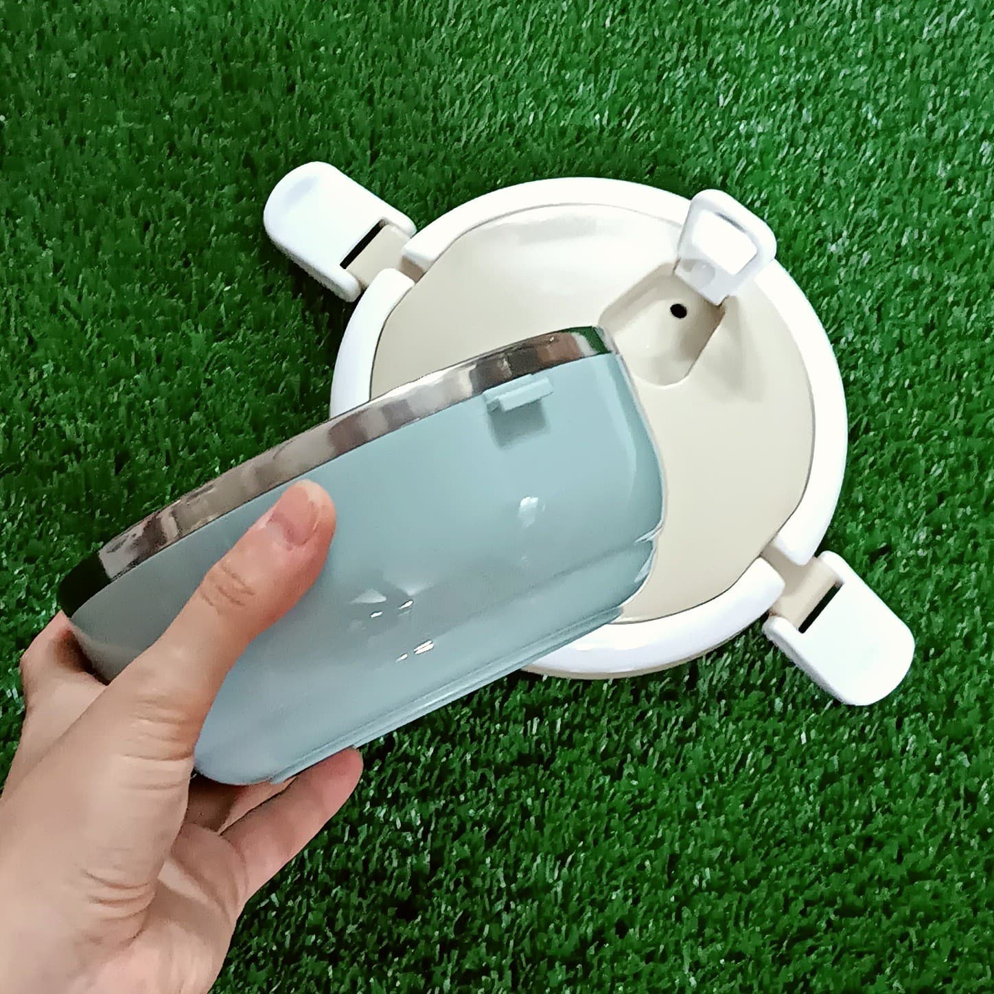 ظرف غذا داخل استیل دسته دار Lunch Box — تصویر ۲