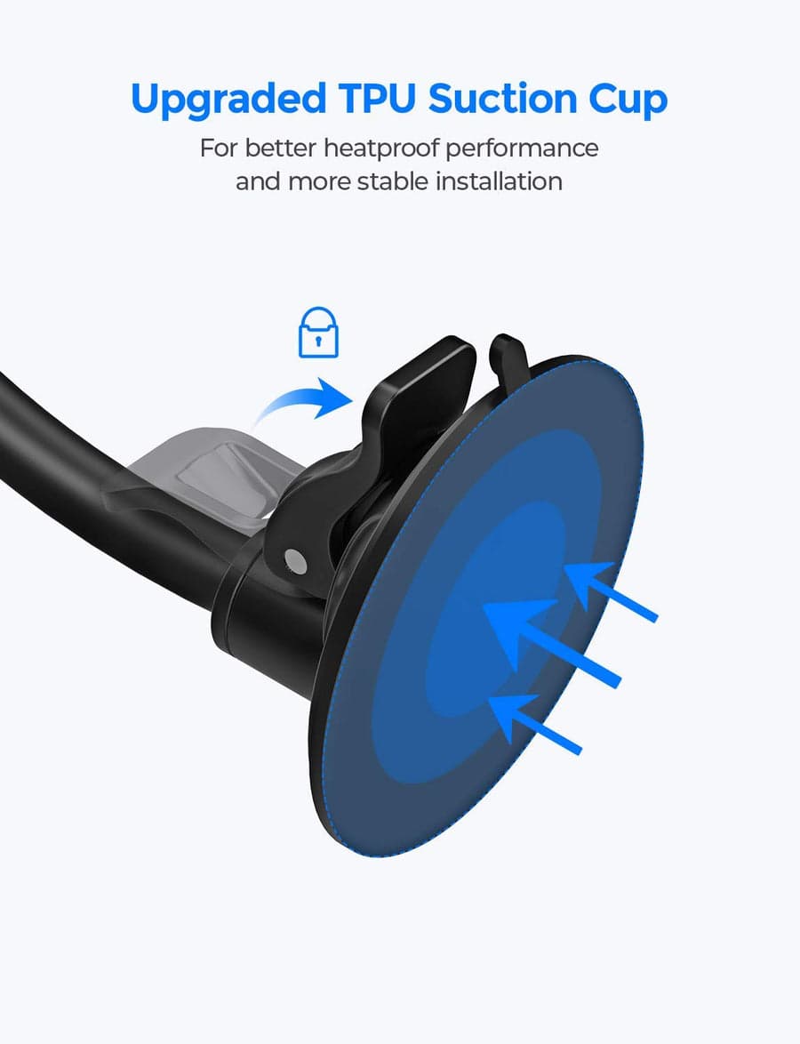 هولدر موبایل خودرو ام‌پاو مدل Grip Flex Windshield Car Mount — تصویر ۷