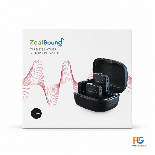 میکروفون یقه ای بی سیم زل ساند مدل V3Pro | همراه با کیس شارژ و قابلیت کاهش نویز