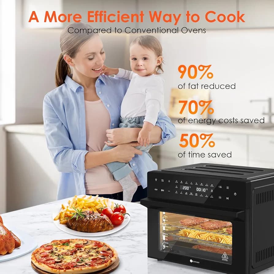 فر سرخ‌کن بدون روغن 30 لیتری ال‌لایوکیت مدل LLIVEKIT 30L — تصویر ۷