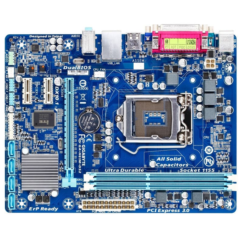 مادربرد H61 سوکت 1155 GIGABYTE & ASUS — تصویر ۳